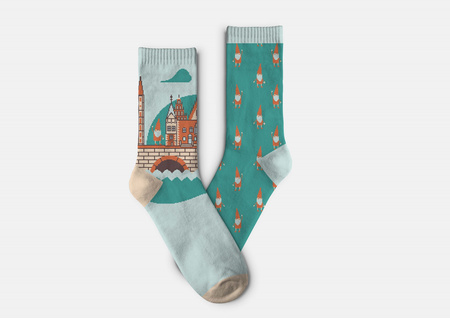 Miętowe skarpety wrocławskie