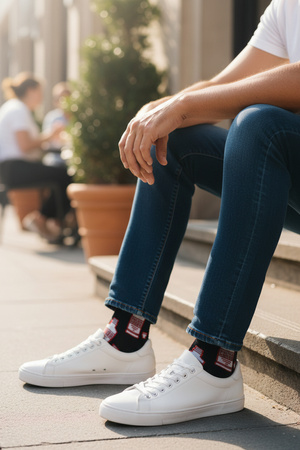 SKARPETY WÓDKOWE Z MOTYWEM KIELISZKA I BUTELKI