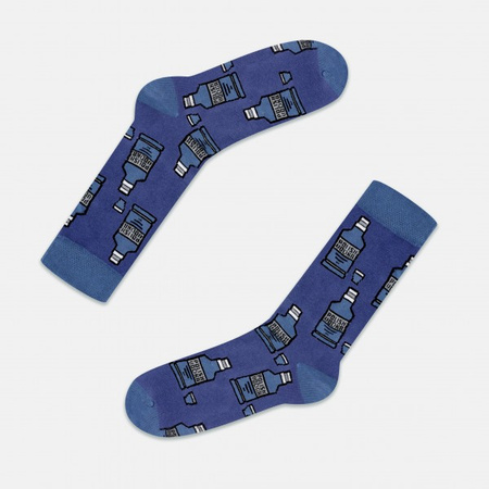 SKARPETY Z MOTYWEM BUTELKI WÓDKI I KIELISZKÓW