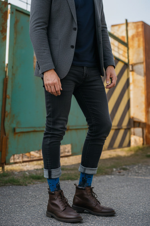 TURKUSOWE SKARPETY WARSZAWSKIE